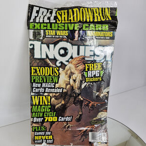SEALED Inquest Magazine Issue #39 July 1998 Star Wars, Shadowrun, Stickers